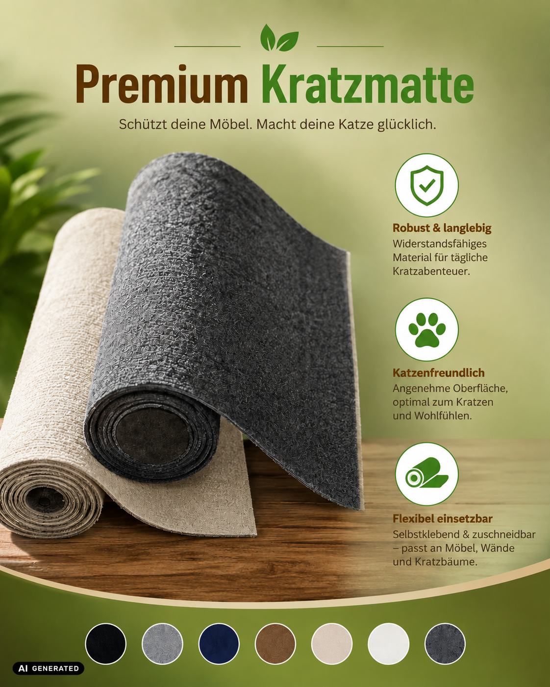 Pfoten Vibes Premium Kratzmatte